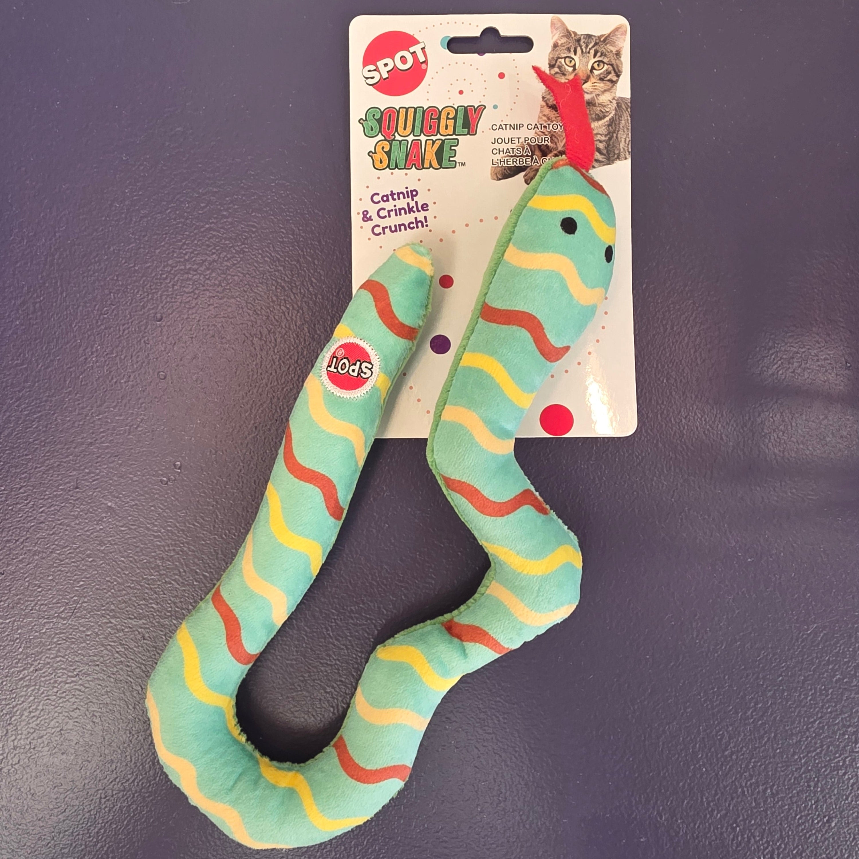Spot Squiggly Snake Catnip & Crinkle Toy 20"