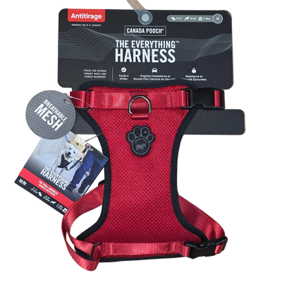 Canada Pooch Everything Harness, Red/Black