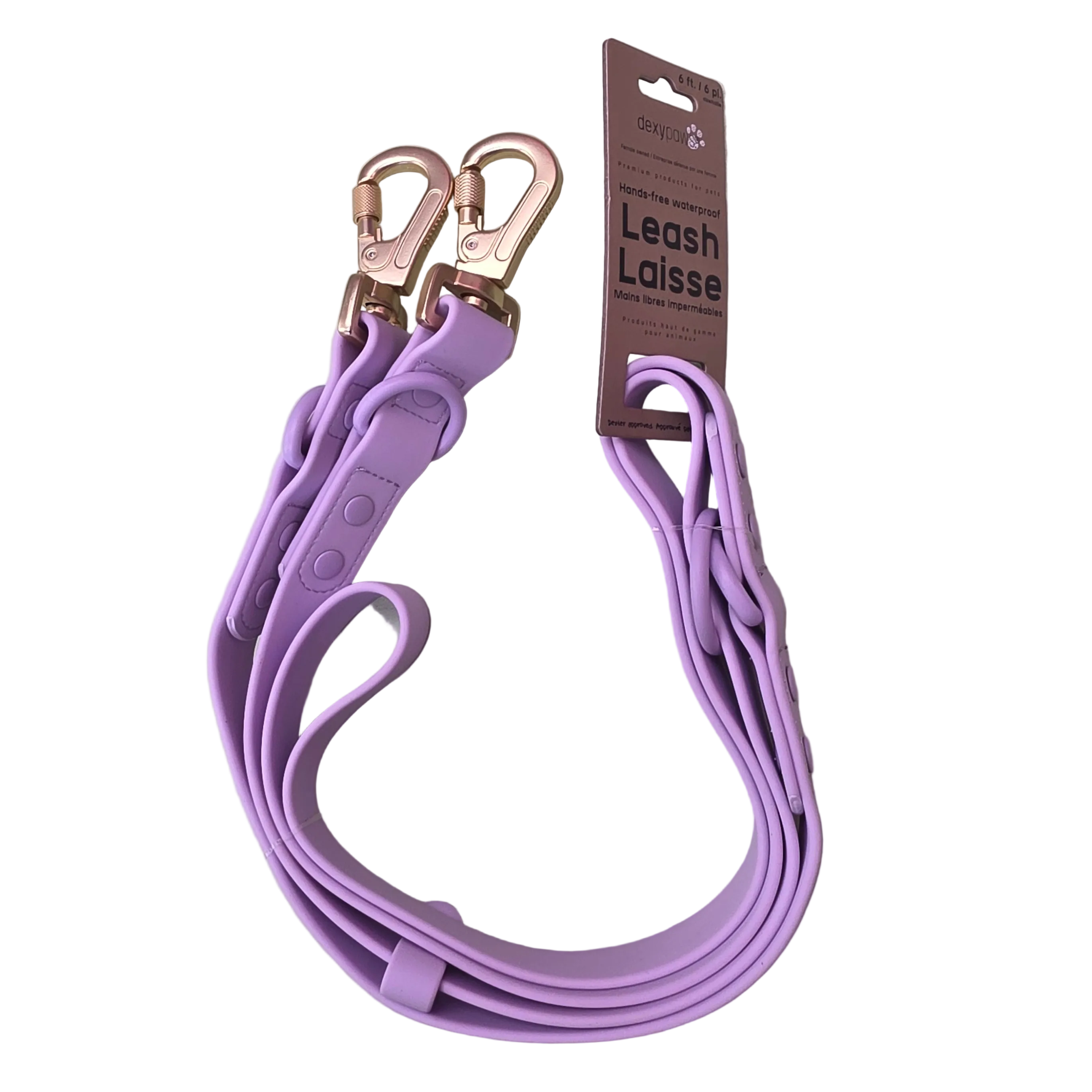 DexyPaws Hands-free Waterproof Dog Leash, 6 ft.