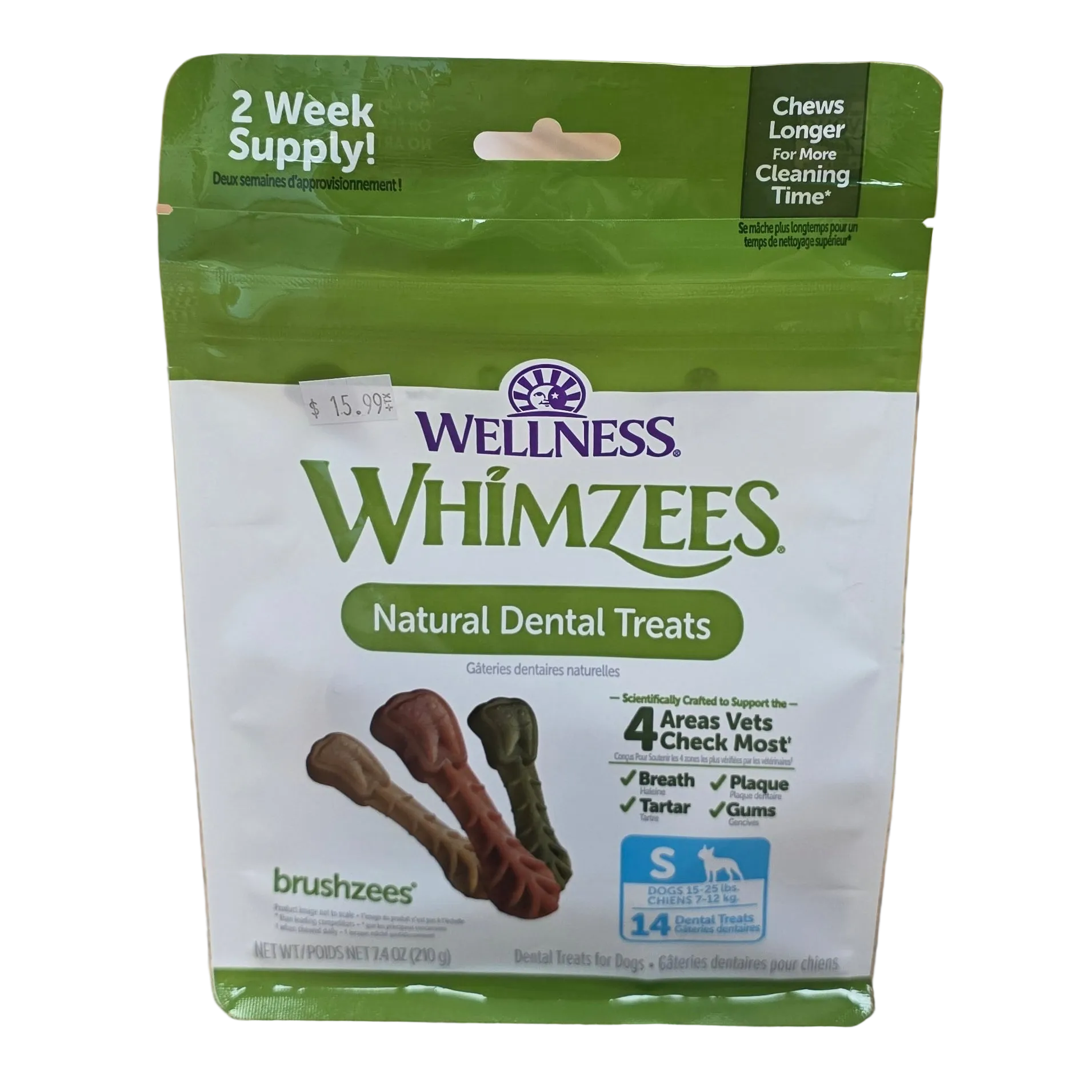 Whimzees Produits à mâcher dentaires naturels pour chiens 
