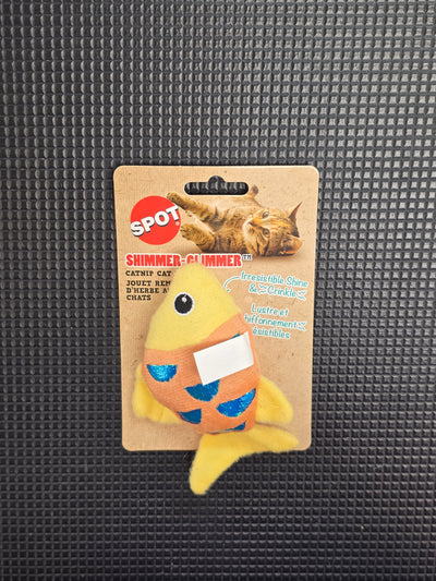 SPOT Shimmer-Climmer, Catnip Cat Toy, Fish