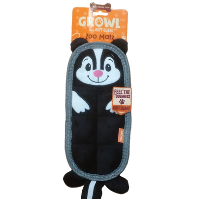 Growl Zoo Matz No Stuffing Ruff Guard Dog Toy