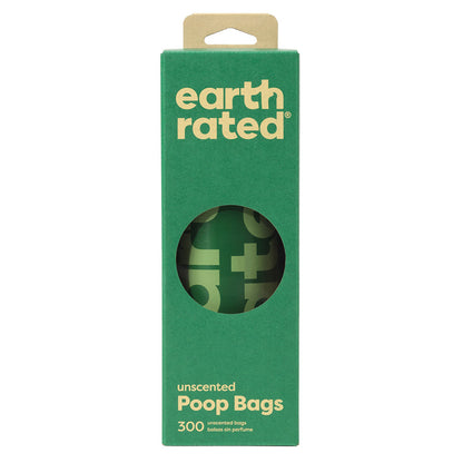Earth Rated Eco-Friendly Poop Bags, 100% Leak-Proof, 300 Bags (1 Roll)