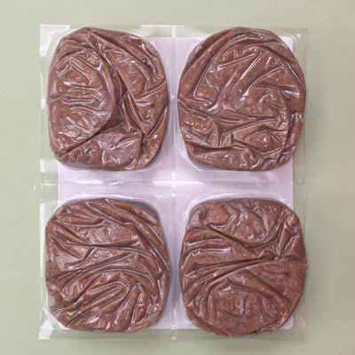 Red Dog Blue Kat Frozen Raw, Salmon & Tripe Recipe, 4 x 1/4 lb patties