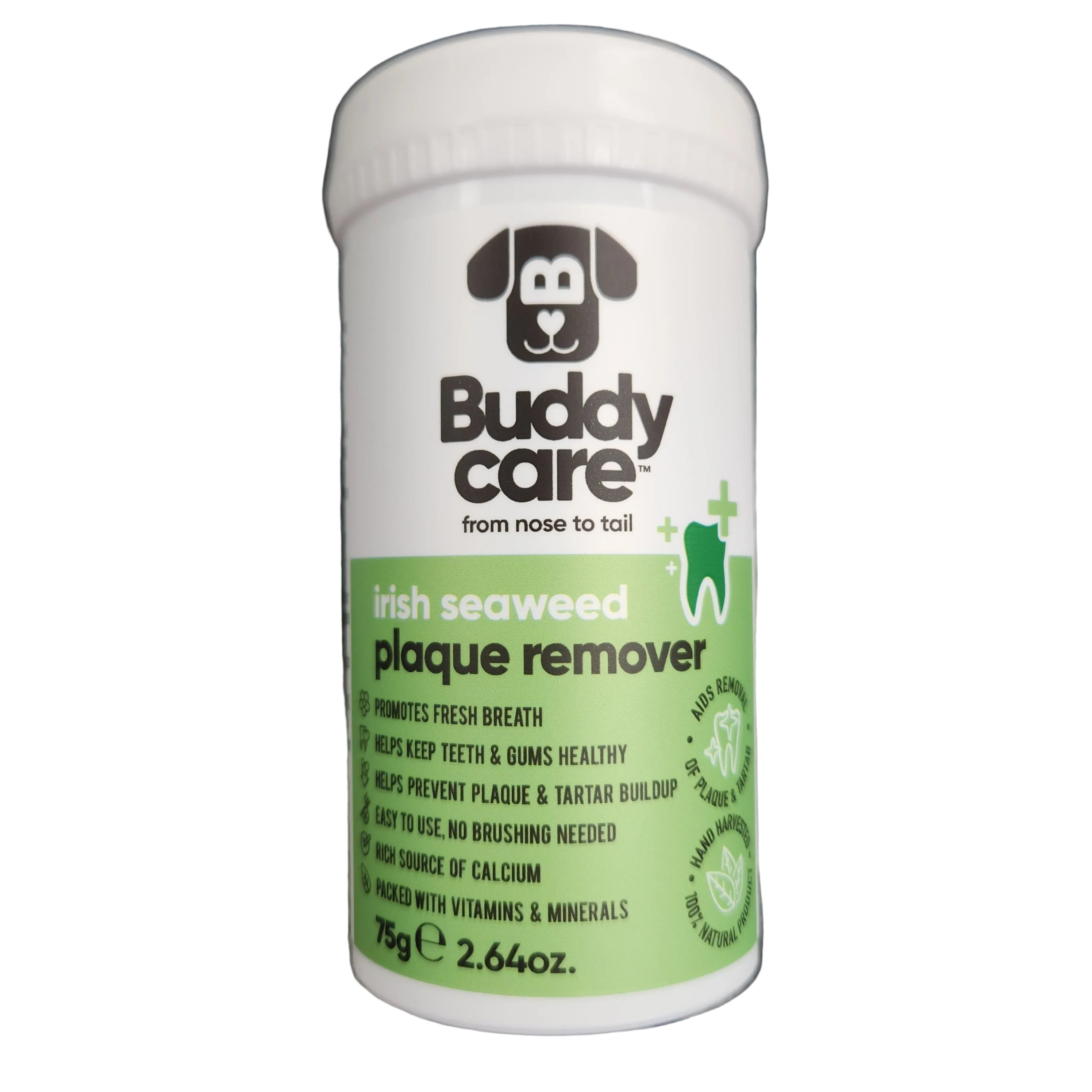 Buddy Care Irish Seaweed Hand Harvested 100% Natural Plaque Remover for Cats & Dogs