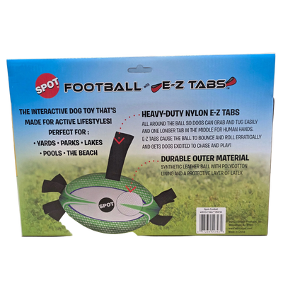 SPOT Football with E-Z Tabs, Interactive Dog Toy
