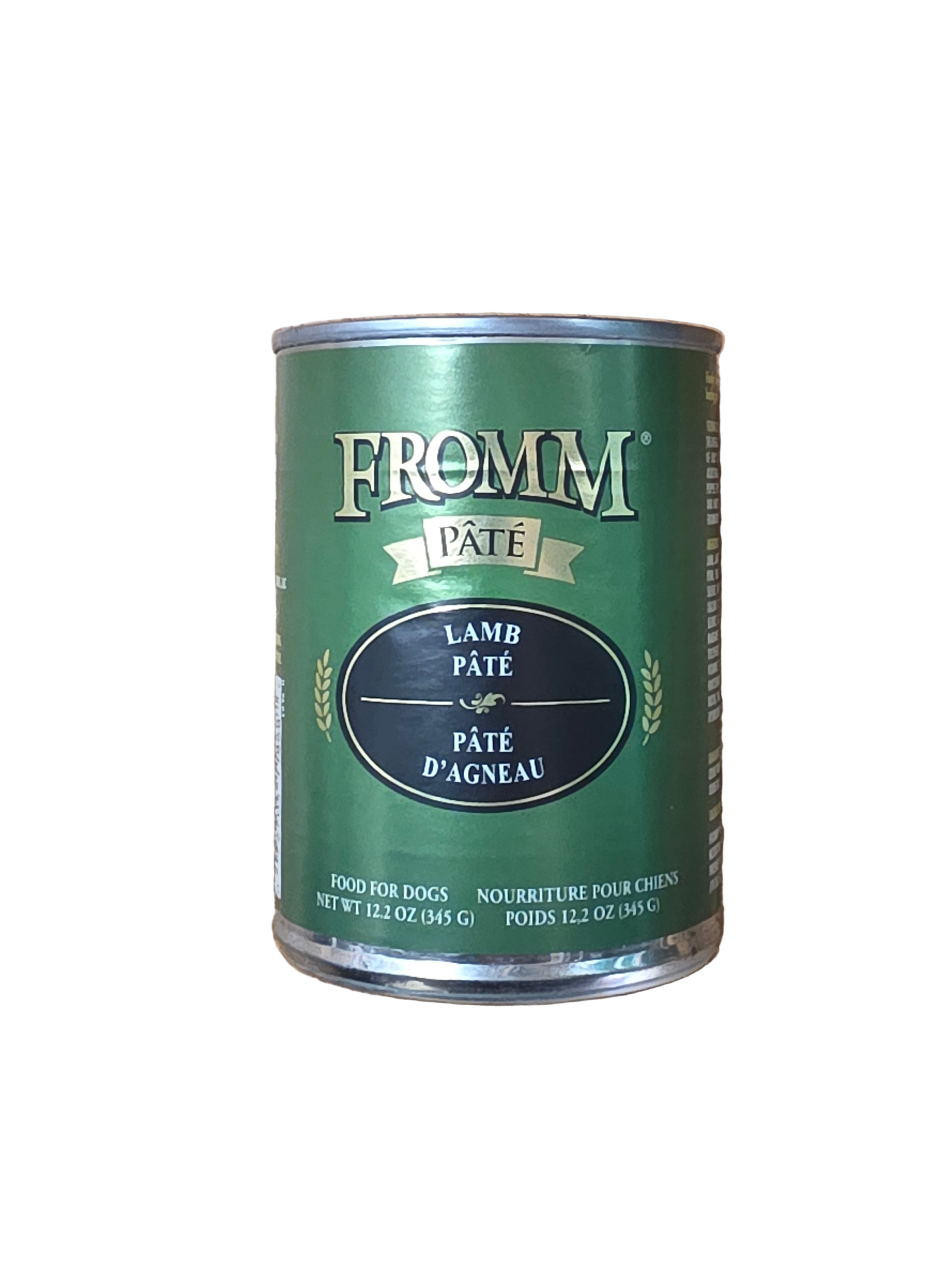 Fromm Dog Food, Canned, Grain-Free, Lamb Pâté, 12.2oz