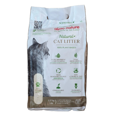 Almo Nature Plant Based 100% Natural Clumping Cat Litter Soft Texture 10lb