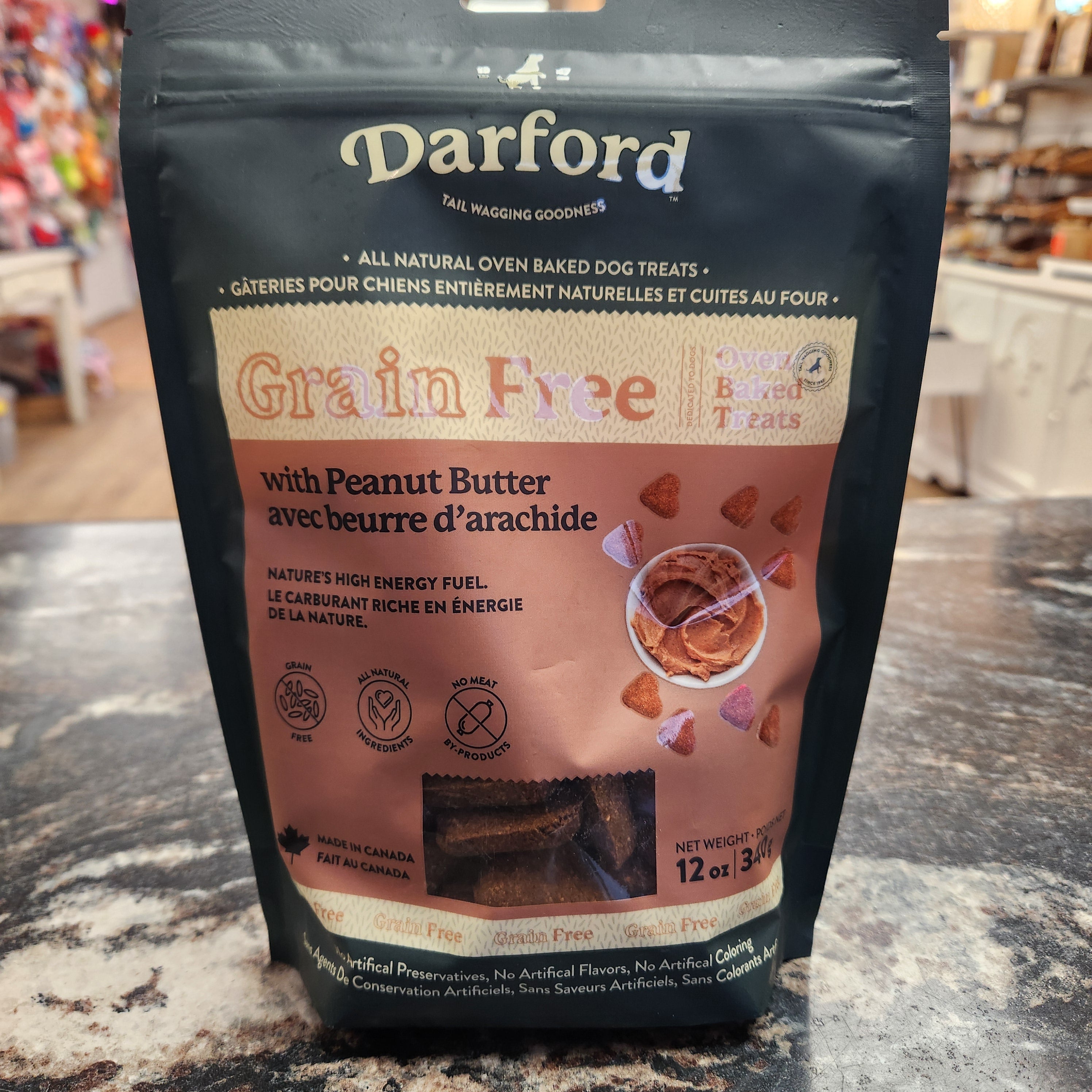 Darford Grain Free Oven Baked Peanut Butter Dog Treats 340g