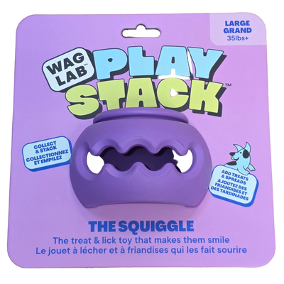 WAG LAB Play Stack, Treat Toy 4 Different Types in 2 Sizes