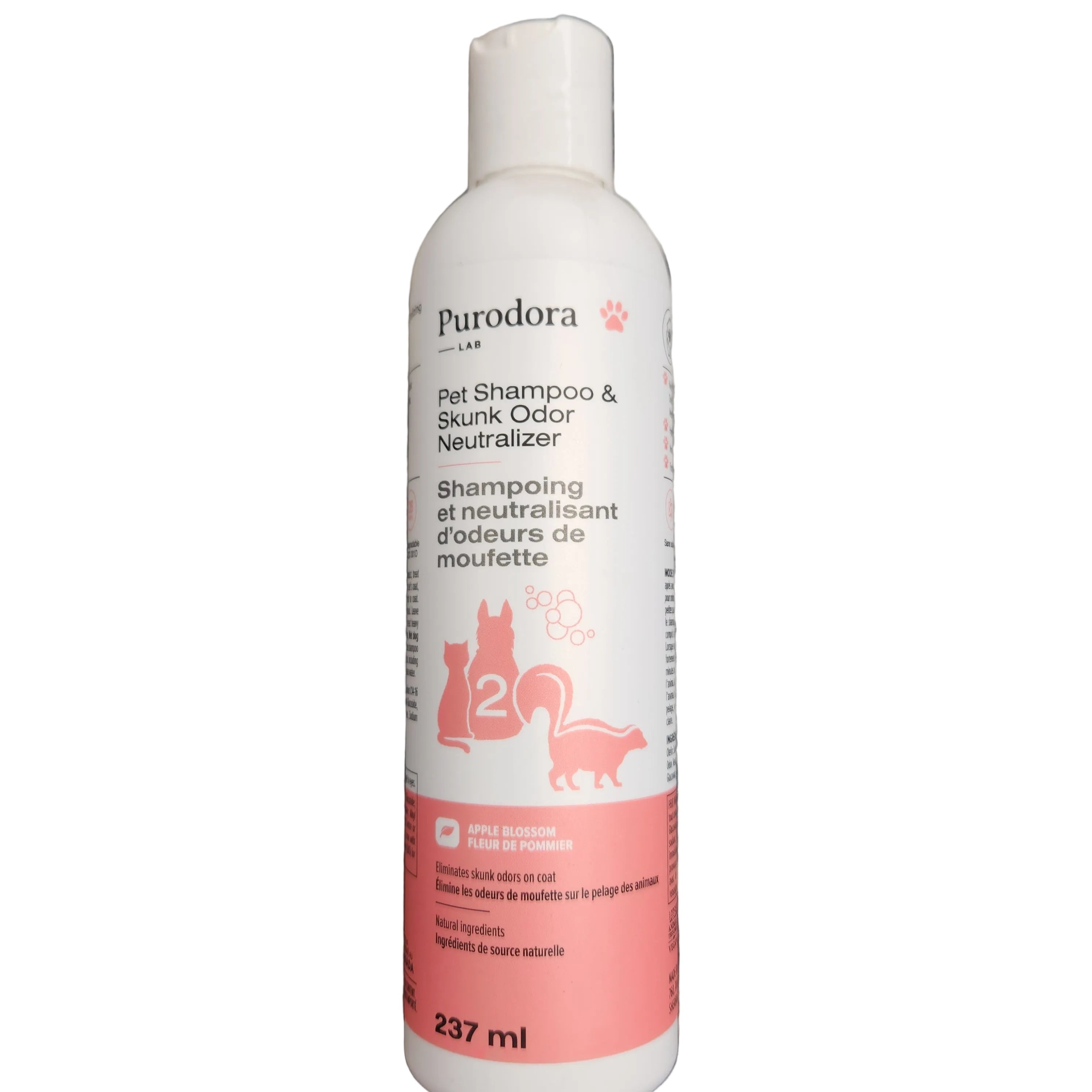 Purodora Pet Shampoo & Skunk Neutralizer 237ml Apple Blossom