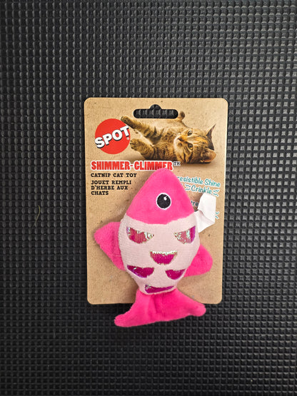 SPOT Shimmer-Climmer, Catnip Cat Toy, Fish