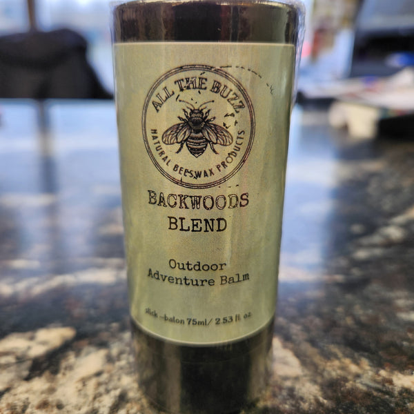 All The Buzz Backwoods Bug Repellent Blend Outdoor Adventure Balm 75ml