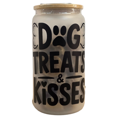 Eva's Doggy Treats, Treat Jars Filled with Bakery Dog Cookies