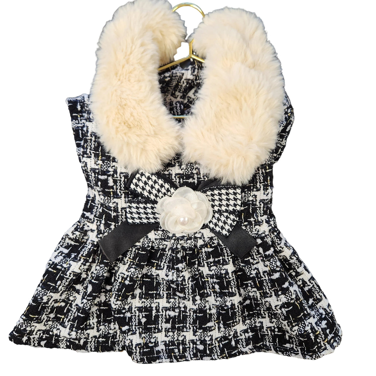 Tweed Camellia Dress