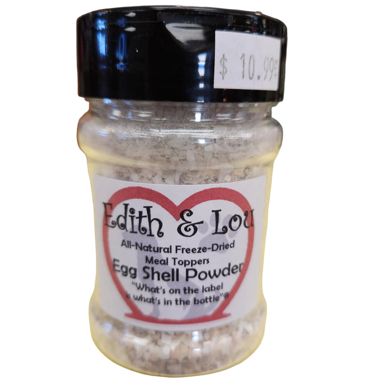 Edith & Lou All Natural Freeze Dried Meal Topper Egg Shell Powder 200g