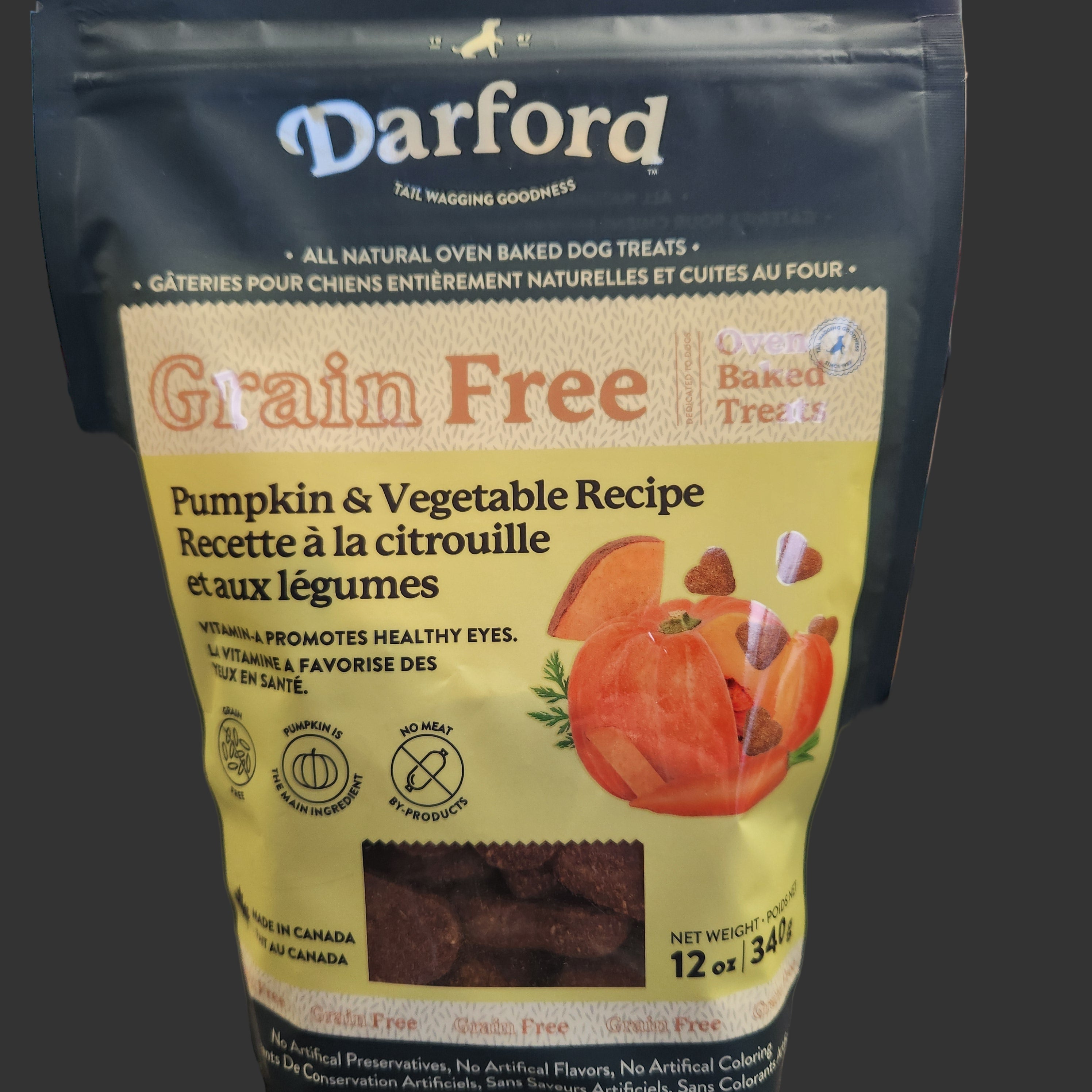 Darford Grain Free Pumpkin & Vegetable Recipe Dog Treats 340g