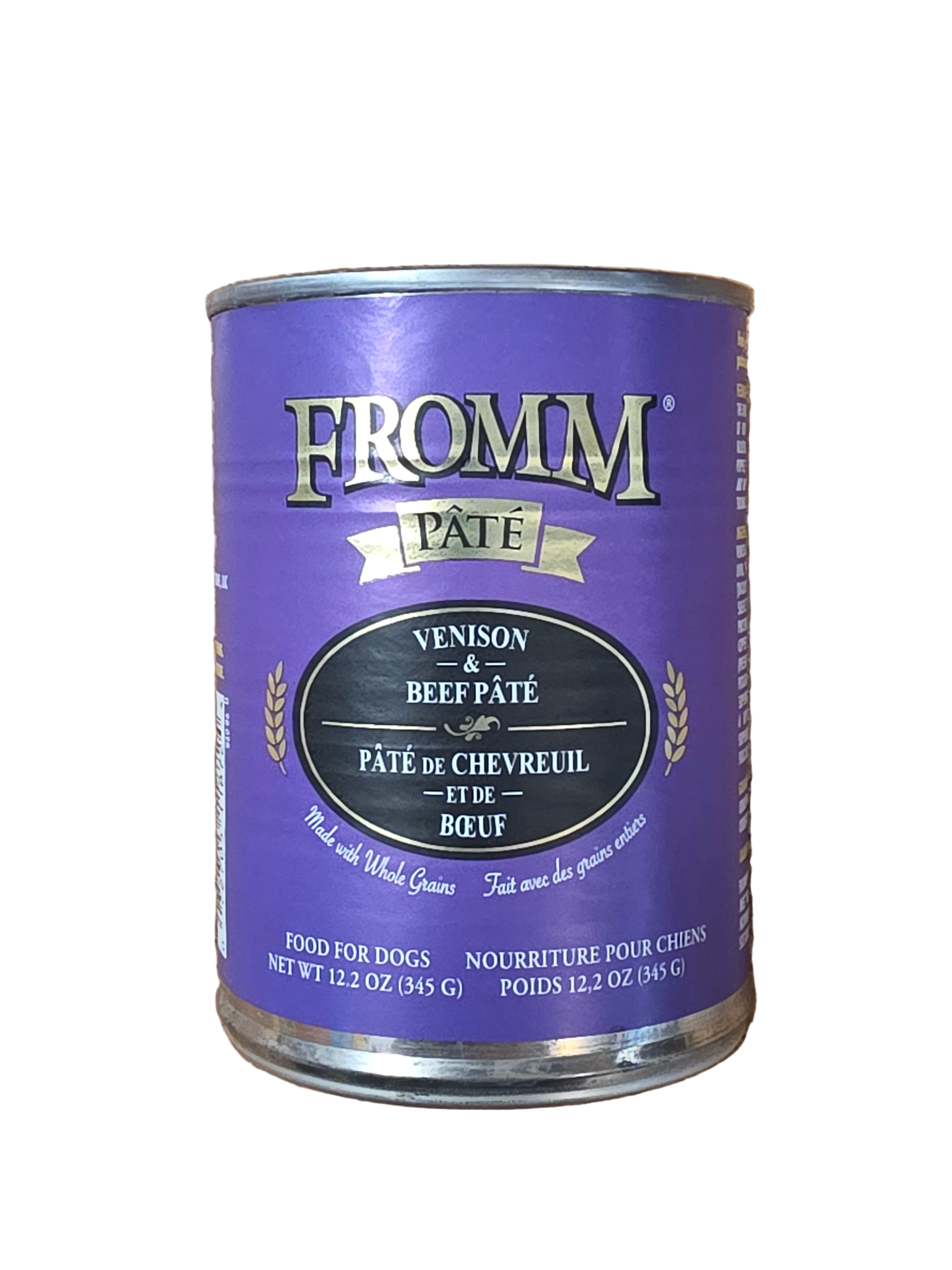 Fromm Dog Food, Canned, Whole Grains, Venison & Beef Pâté, 12.2oz