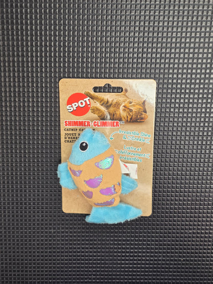 SPOT Shimmer-Climmer, Catnip Cat Toy, Fish