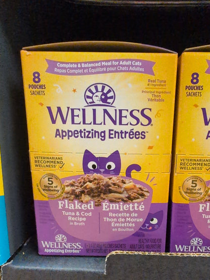 Wellness Appetizing Entrees, Adult Cat Food Pouches
