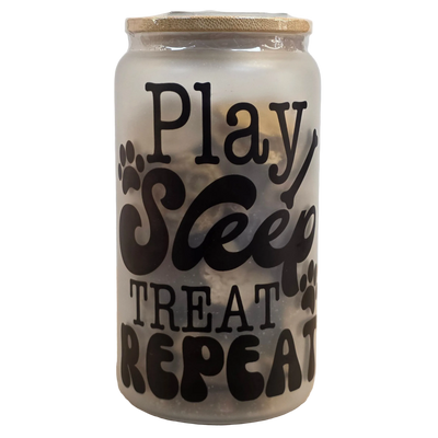 Eva's Doggy Treats, Treat Jars Filled with Bakery Dog Cookies