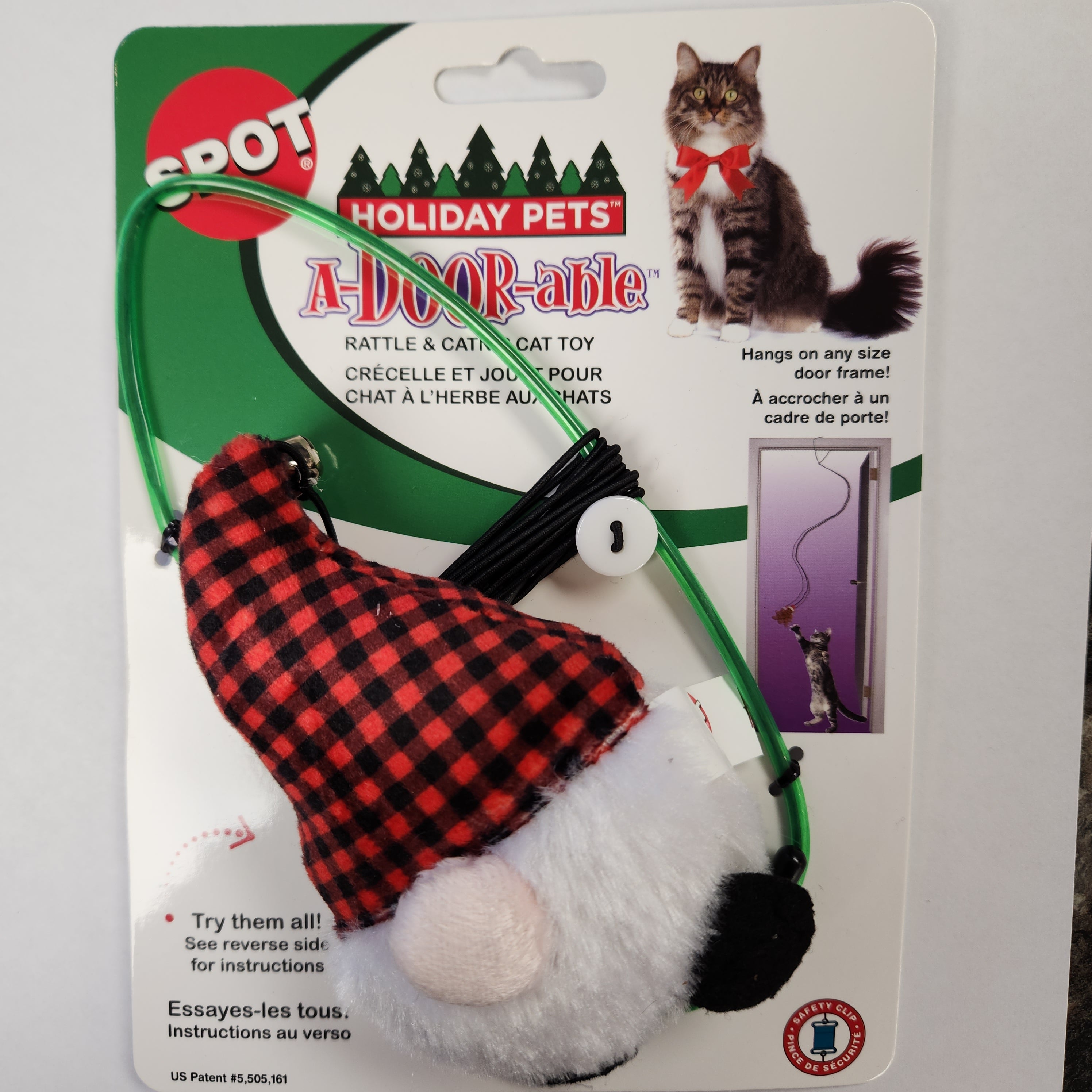 Spot Holiday Pets A-Door-Able Catnip & Rattle Toy for Cats