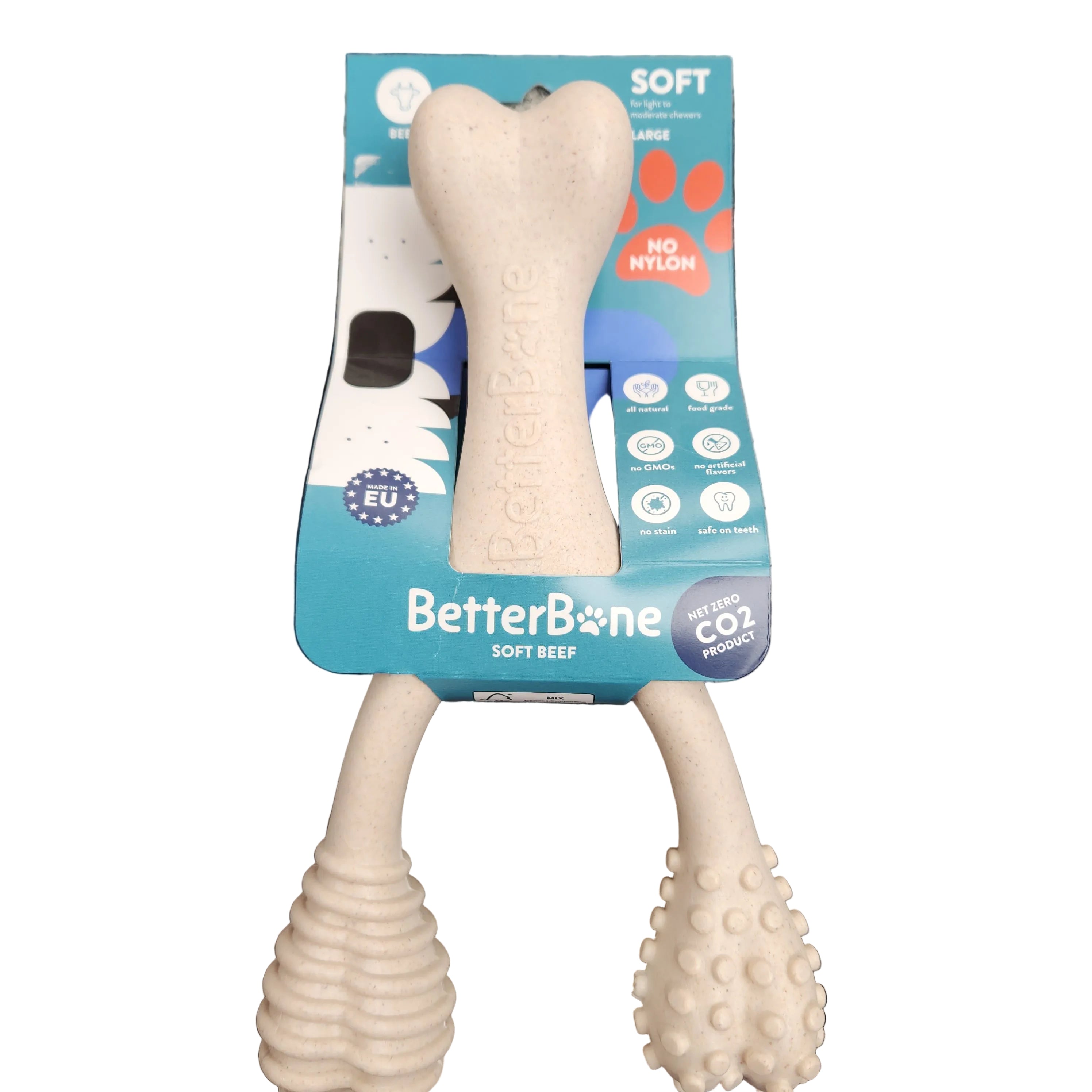 BetterBone Chew Bone Beef Large 9" for Soft Chewers