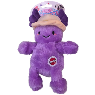 Spot Dog Toy With Squeaker, Axolotl With Hat, 6"