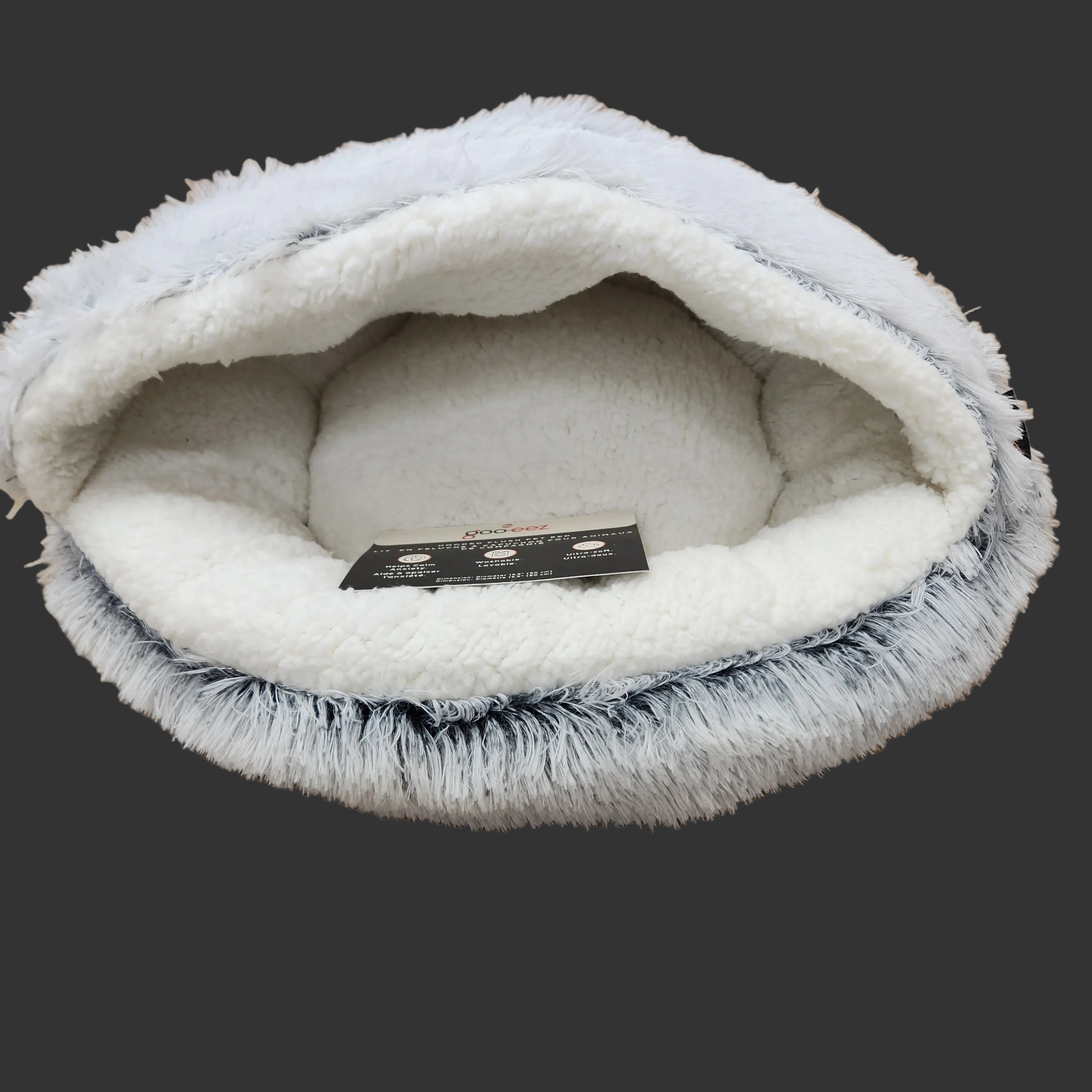 Goo-eez Hooded Plush Pet Bed 20"