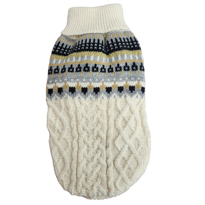 Knit Turtleneck Sweaters with a Classic Pattern for Cats or Dogs