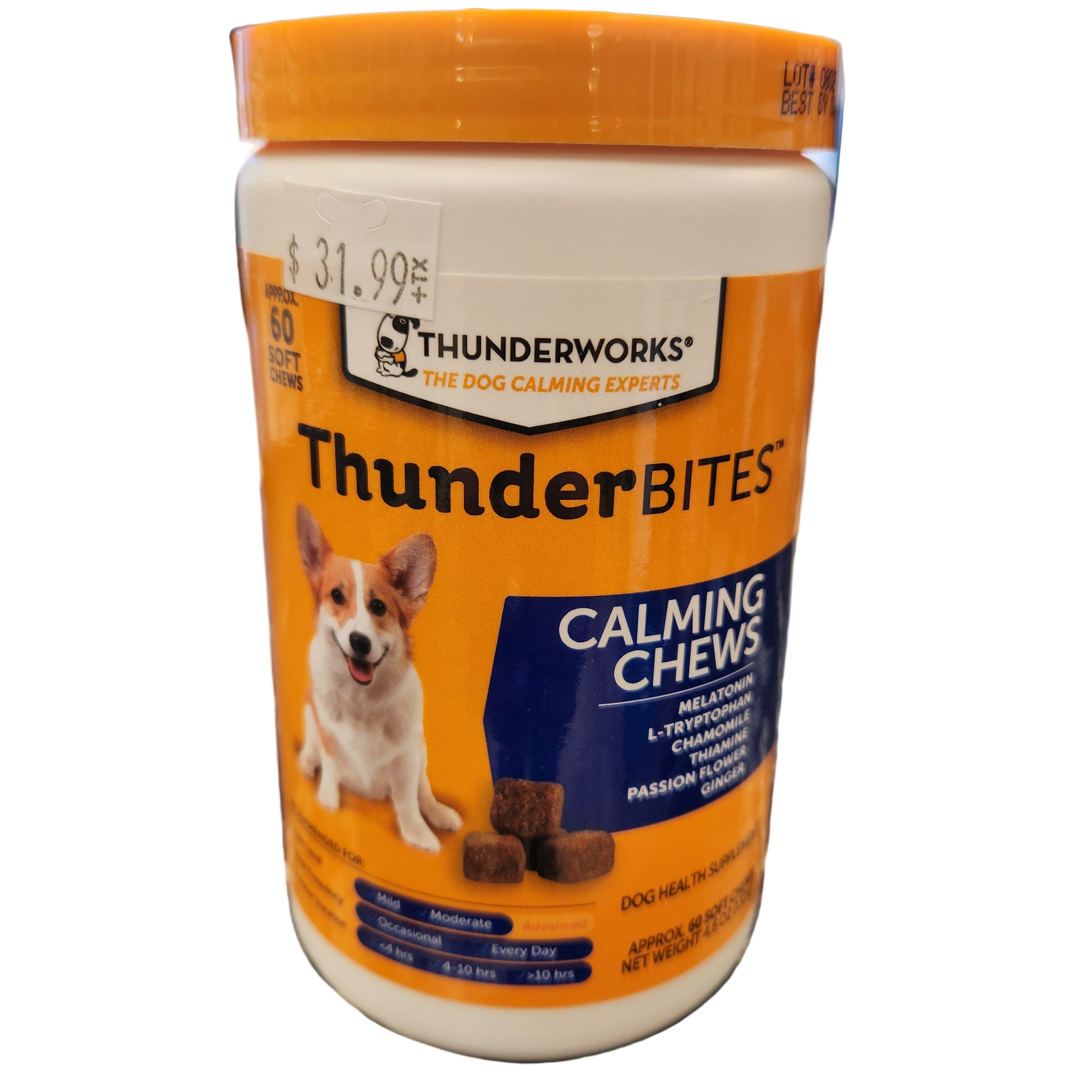 ThunderBites Calming Chews 60 Soft Chews 132g Jar