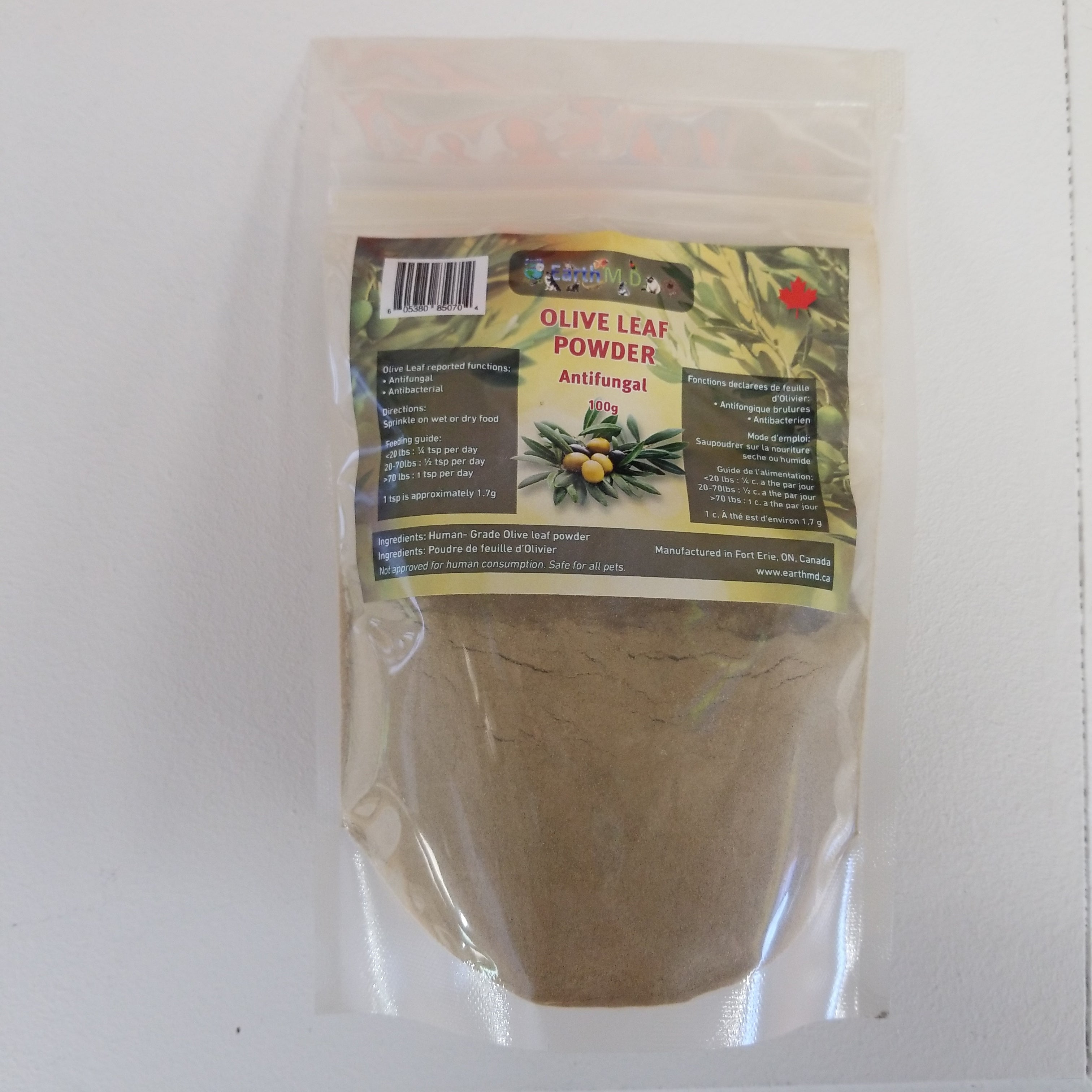 Earth M.D Olive Leaf Powder Antifungal (100g)