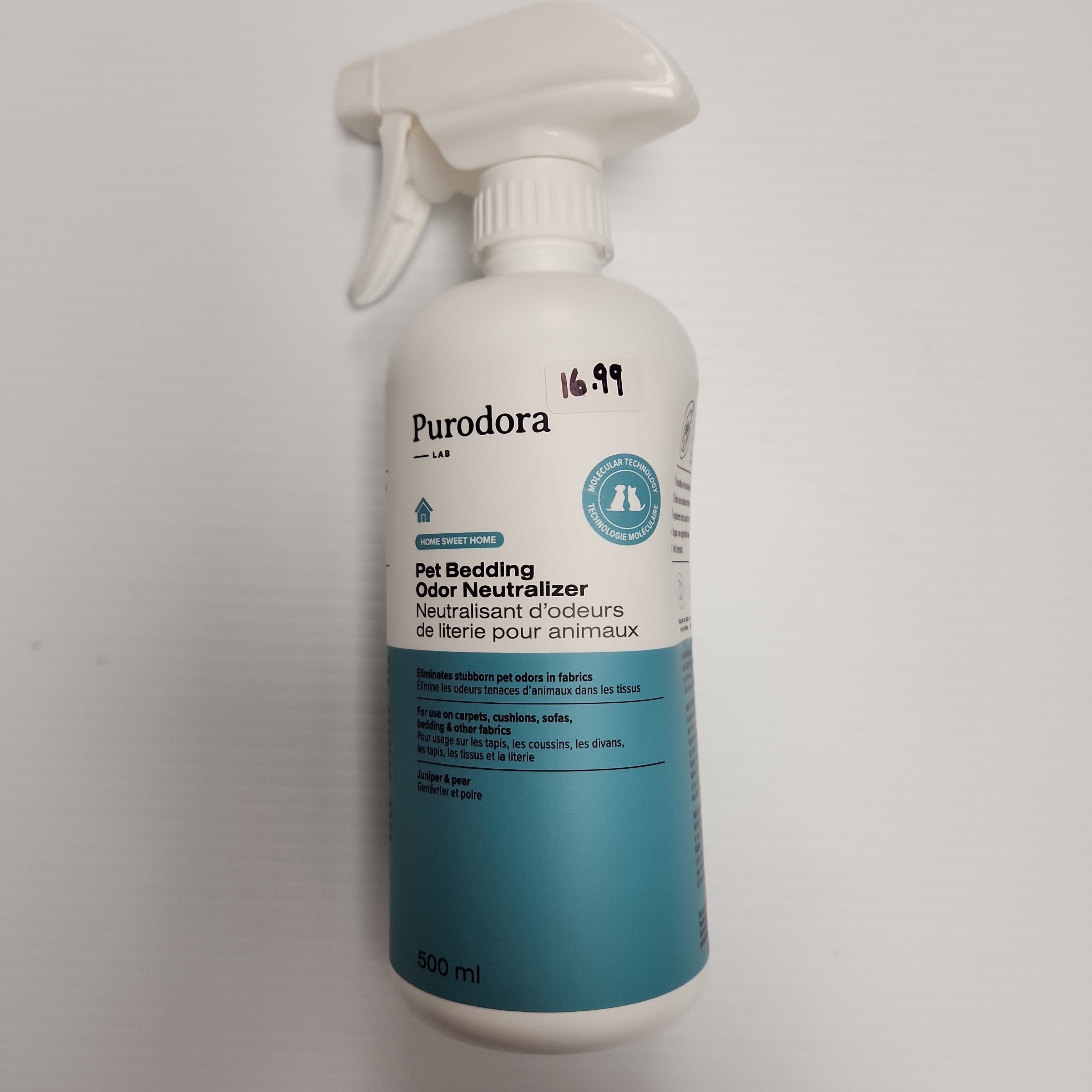 Purodora Pet Bedding Odour Neutralizer Spray 500ml