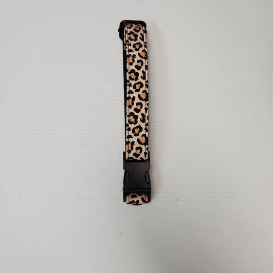 Leopard Print Dog Collar For Large Dogs 22"