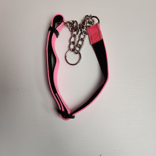 Collier pour chien rose martingale 12"-24"