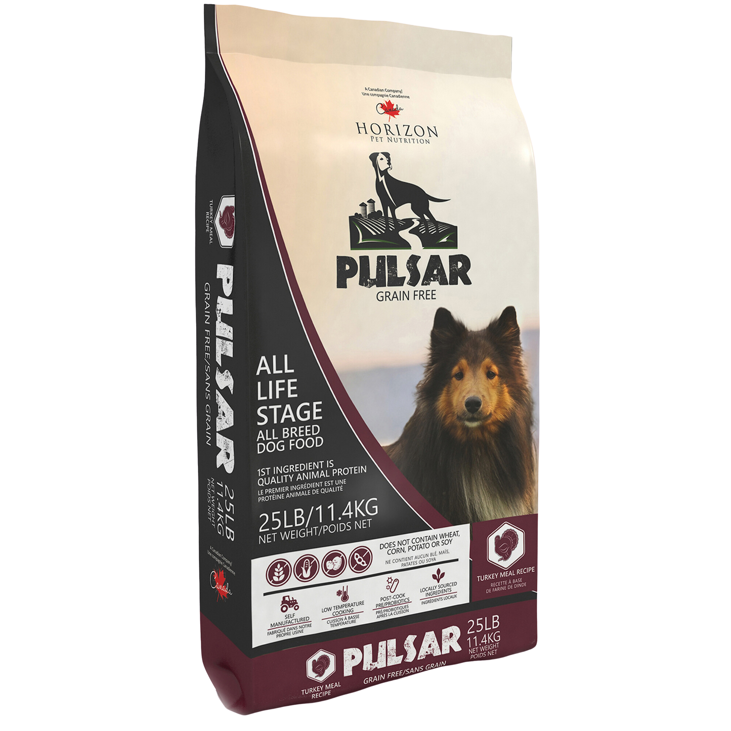 Pulsar All Life Stage, All Breed Dog Food, Grain-Free, Turkey Meal Recipe