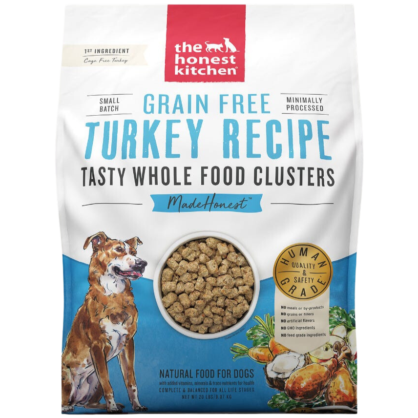 Honest Kitchen Whole Food Clusters, Grain-Free, Turkey Recipe