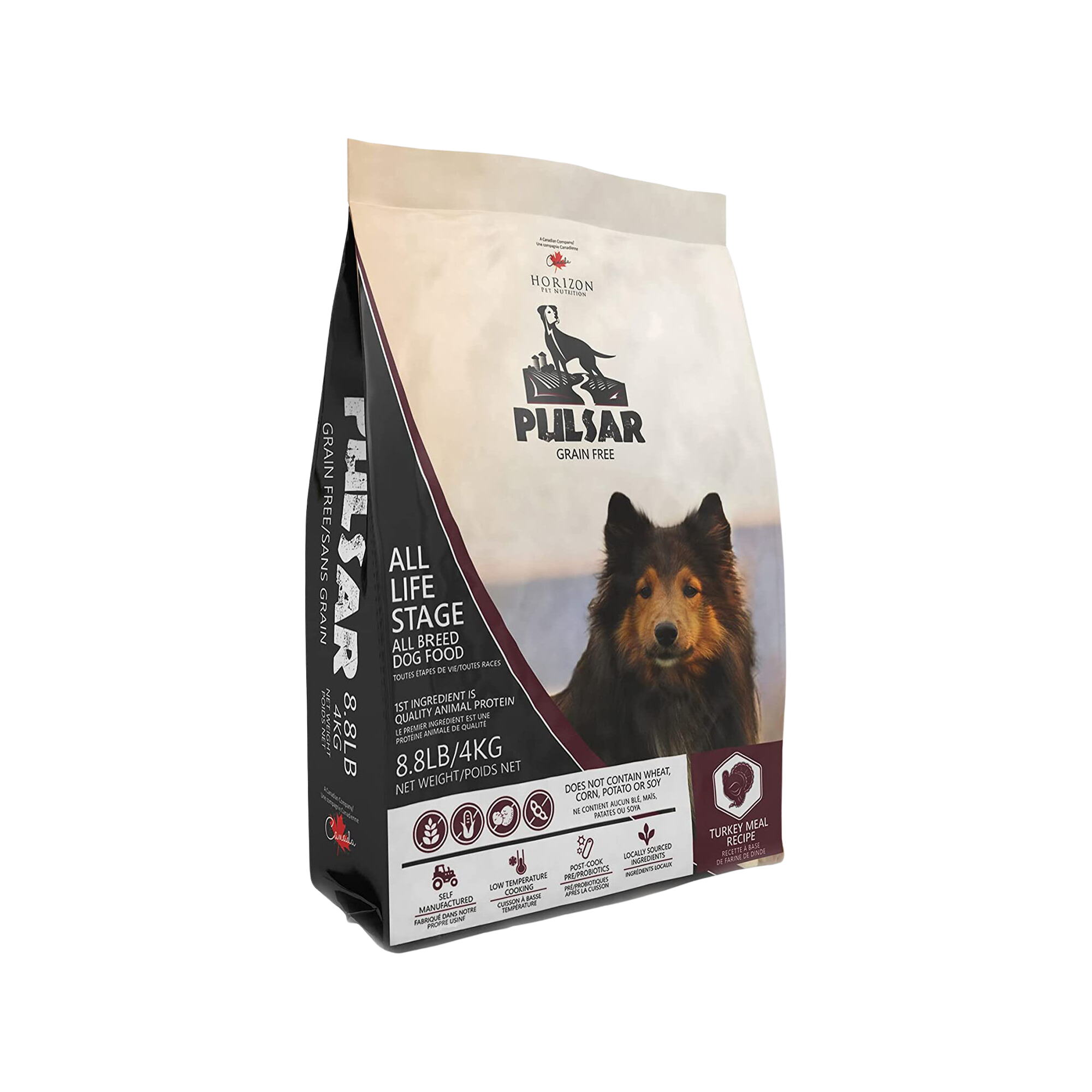 Pulsar All Life Stage, All Breed Dog Food, Grain-Free, Turkey Meal Recipe