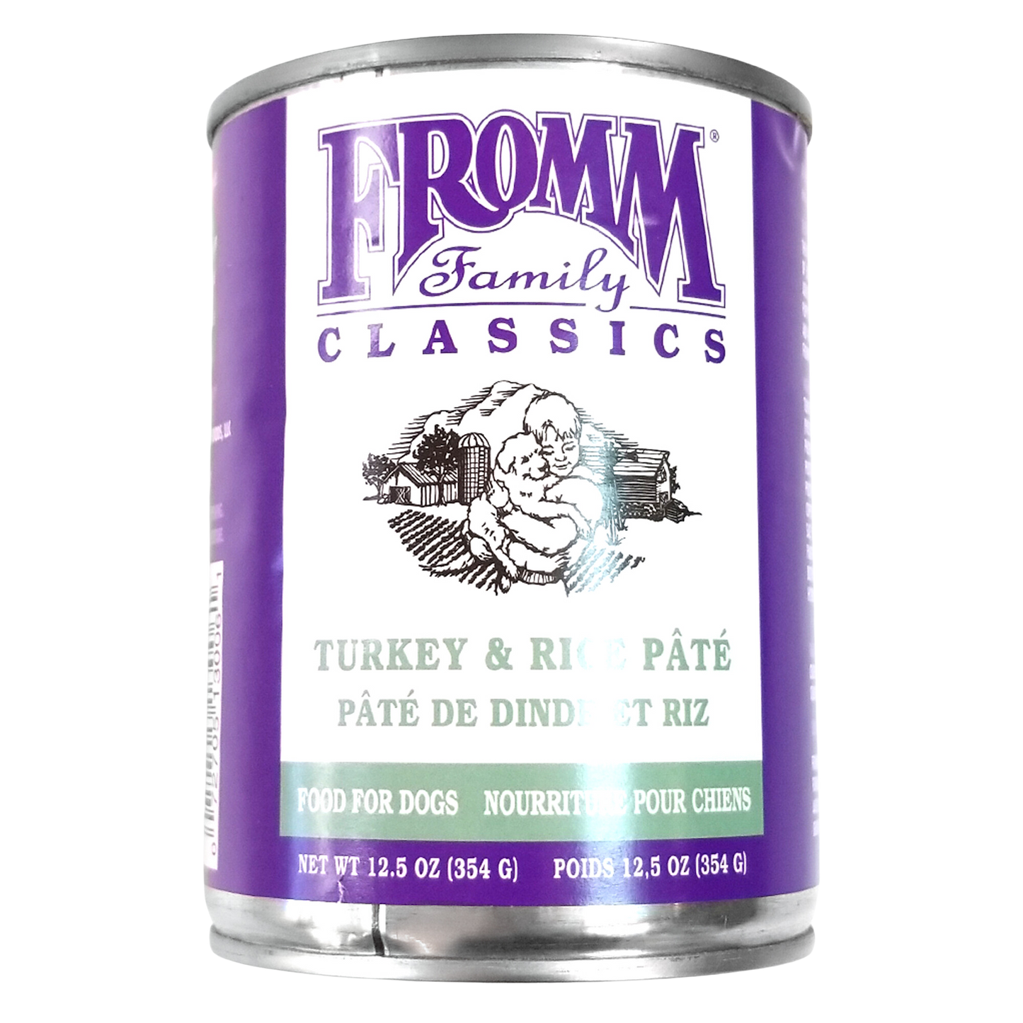 Fromm Classics Dog Food, Canned, Classic Turkey & Rice Pâté, 12.5oz