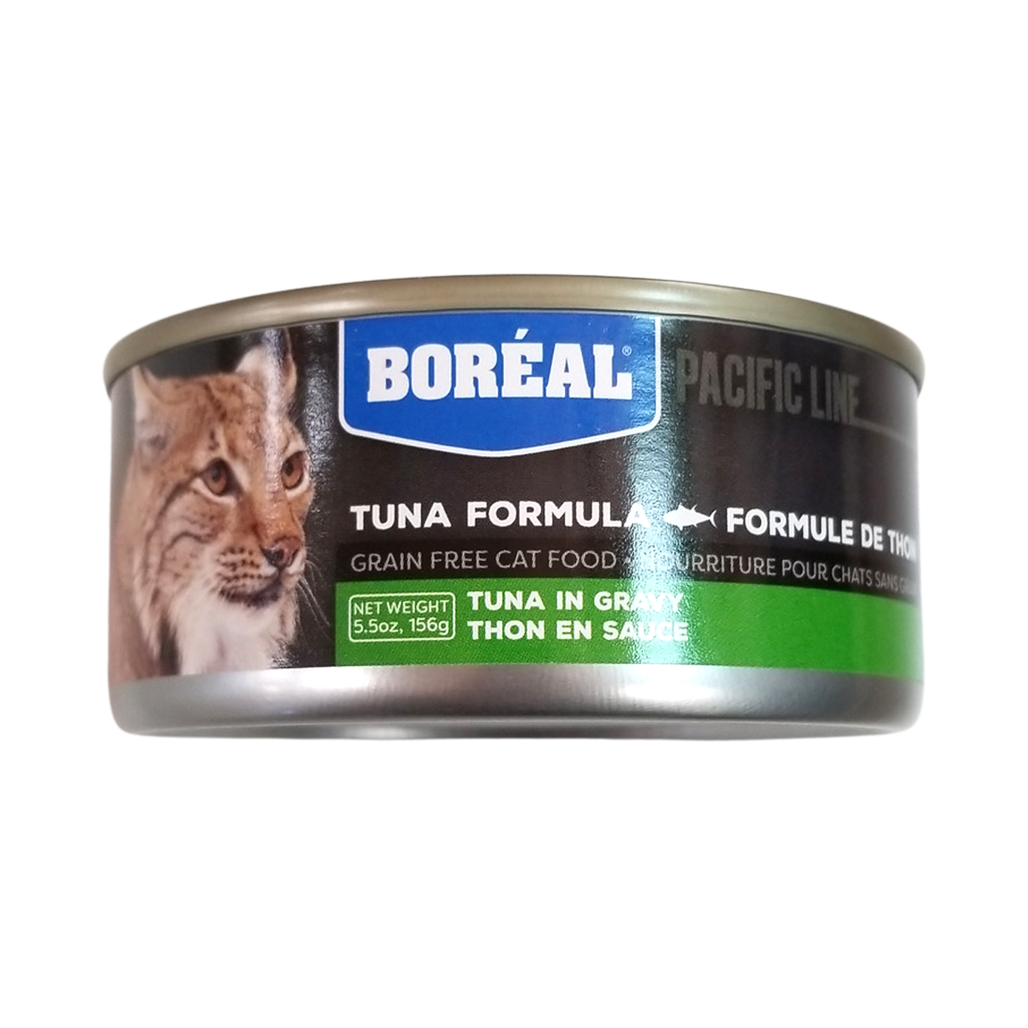 Boréal Functional Canned Cat Food, Grain-Free, Pacific Line Tuna Formula, Tuna In Gravy, 5.5oz