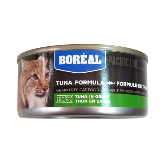 Boréal Functional Canned Cat Food, Grain-Free, Pacific Line Tuna Formula, Tuna In Gravy, 5.5oz