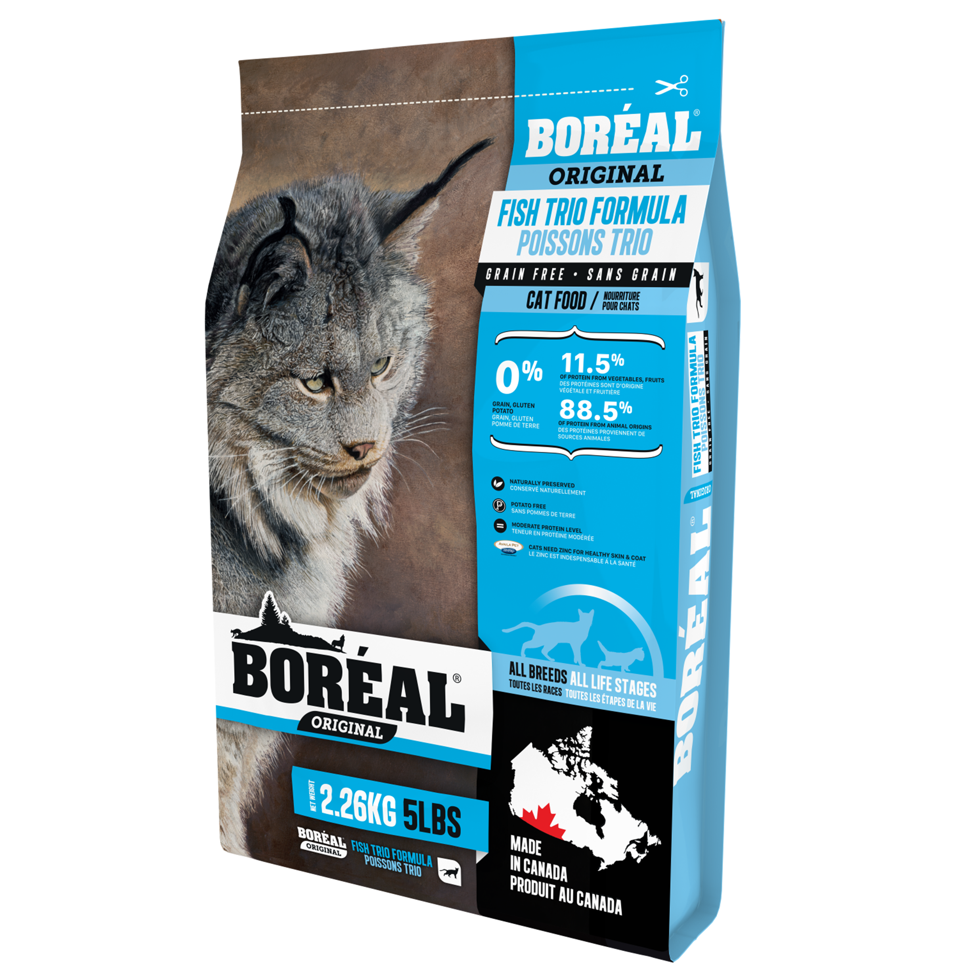 Boréal Functional Original Grain-Free Cat Food, Original Fish Trio Formula