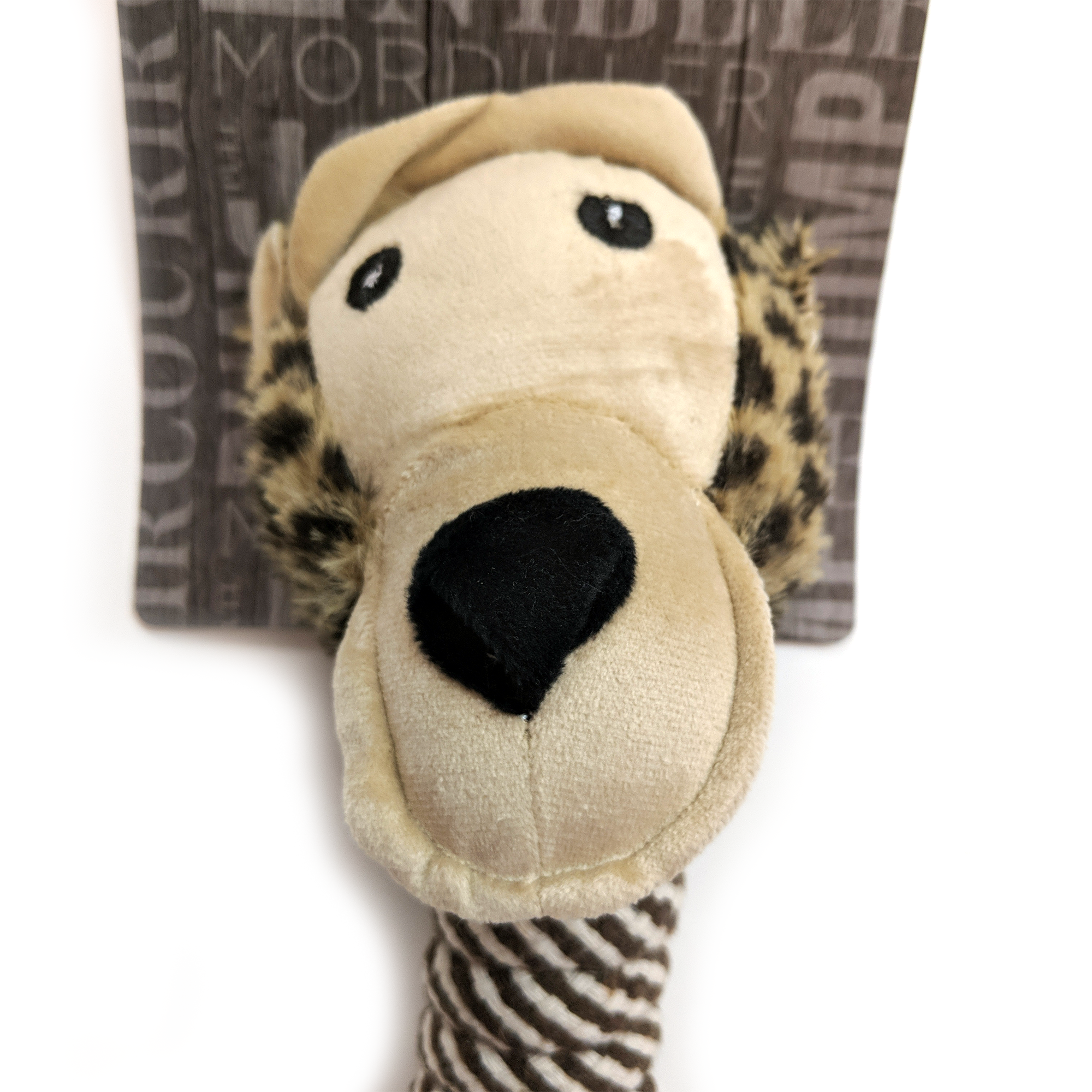 BüD’z Dog Toy, Plush with Cotton Long Neck, 15" Monkey