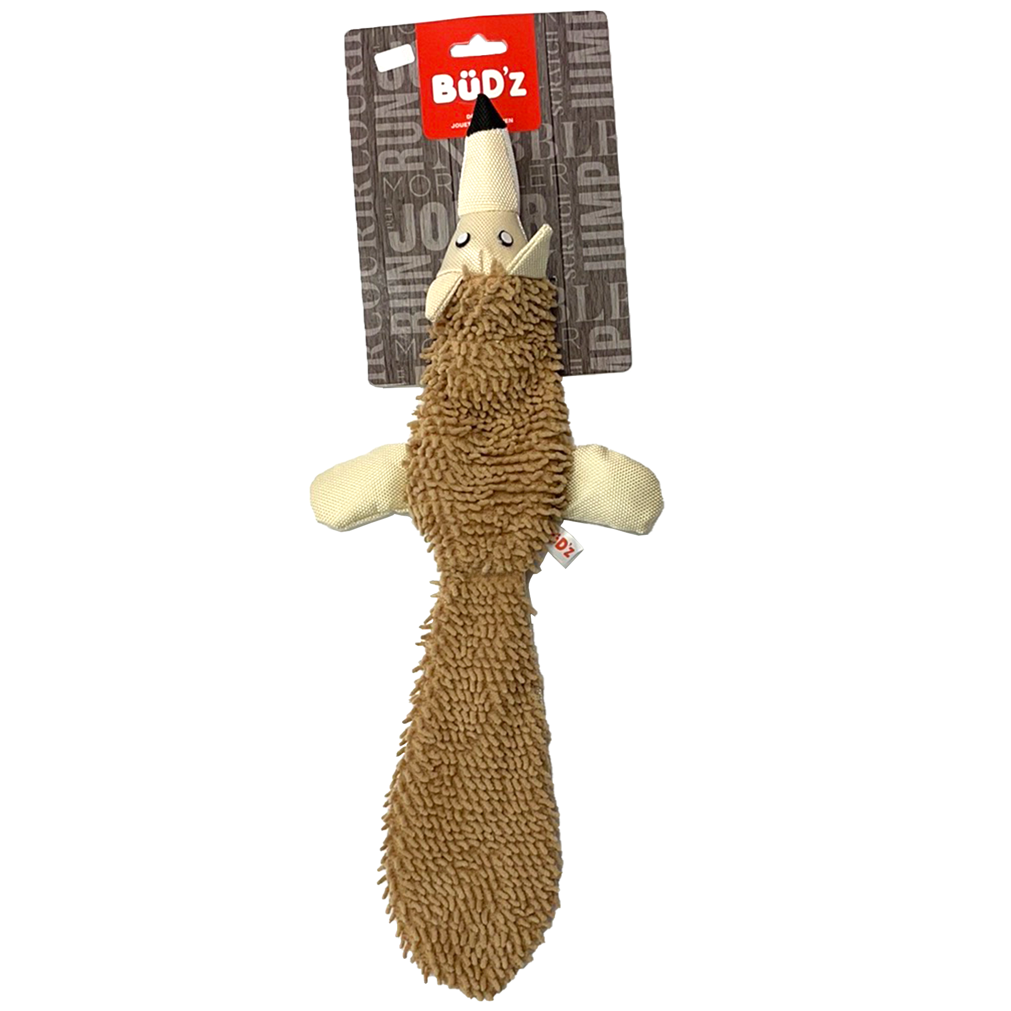 BüD’z Dog Toy with Hidden Pocket, 17” Fox