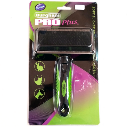 Burgham Pro Plus Soft Slicker Brush, Medium