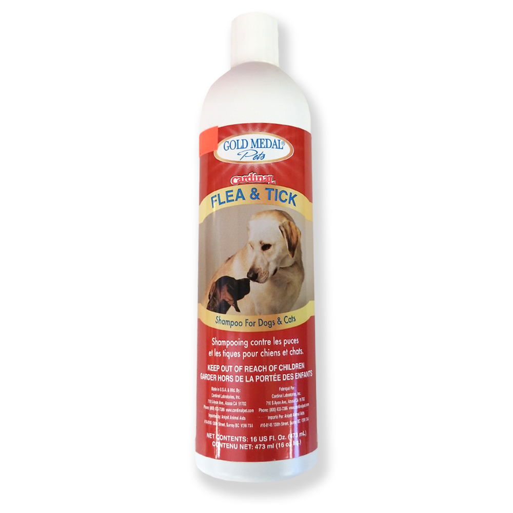 Cardinal Flea Tick Dog Cat Shampoo 473ml