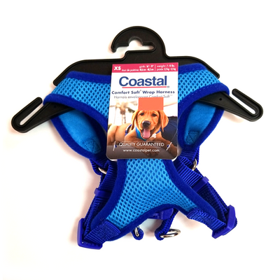 Coastal Comfort Soft Wrap Harness, Blue