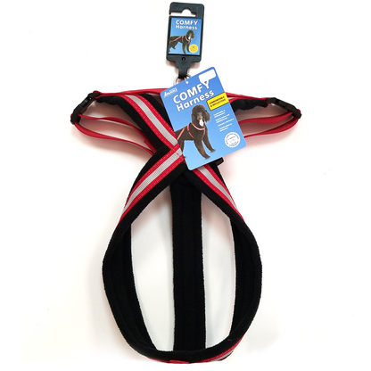 Company of Animals Reflective Comfy Harness, Red/Black