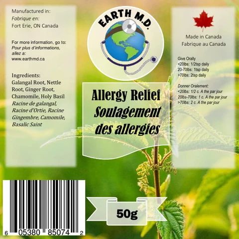 Earth M.D Allergy Relief Natural Antihistamine