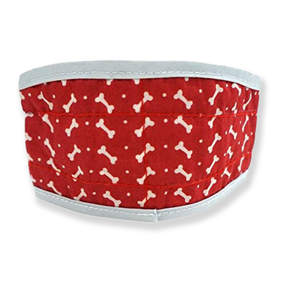 Collier de refroidissement FouFit rouge petit pour le stress thermique et les voies respiratoires restreintes dues à la chaleur